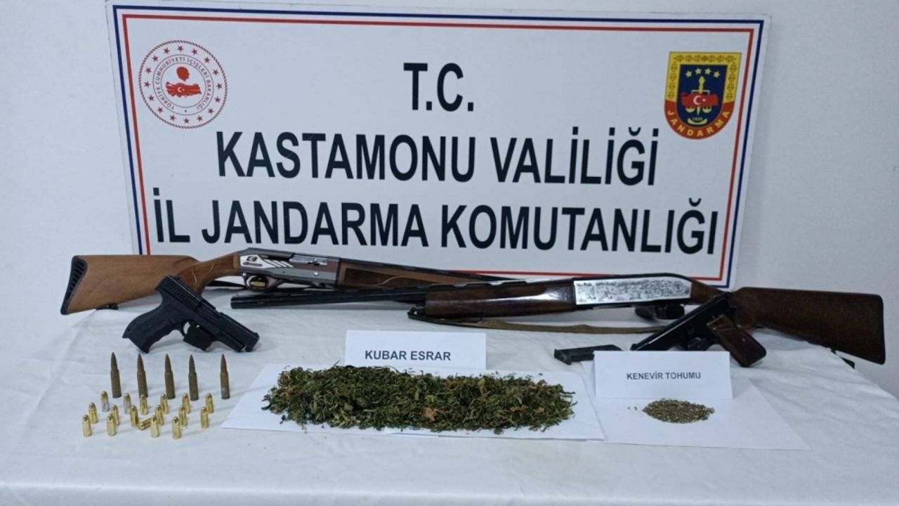 Kastamonu'da uyuşturucu operasyonlarında 2 zanlı yakalandı
