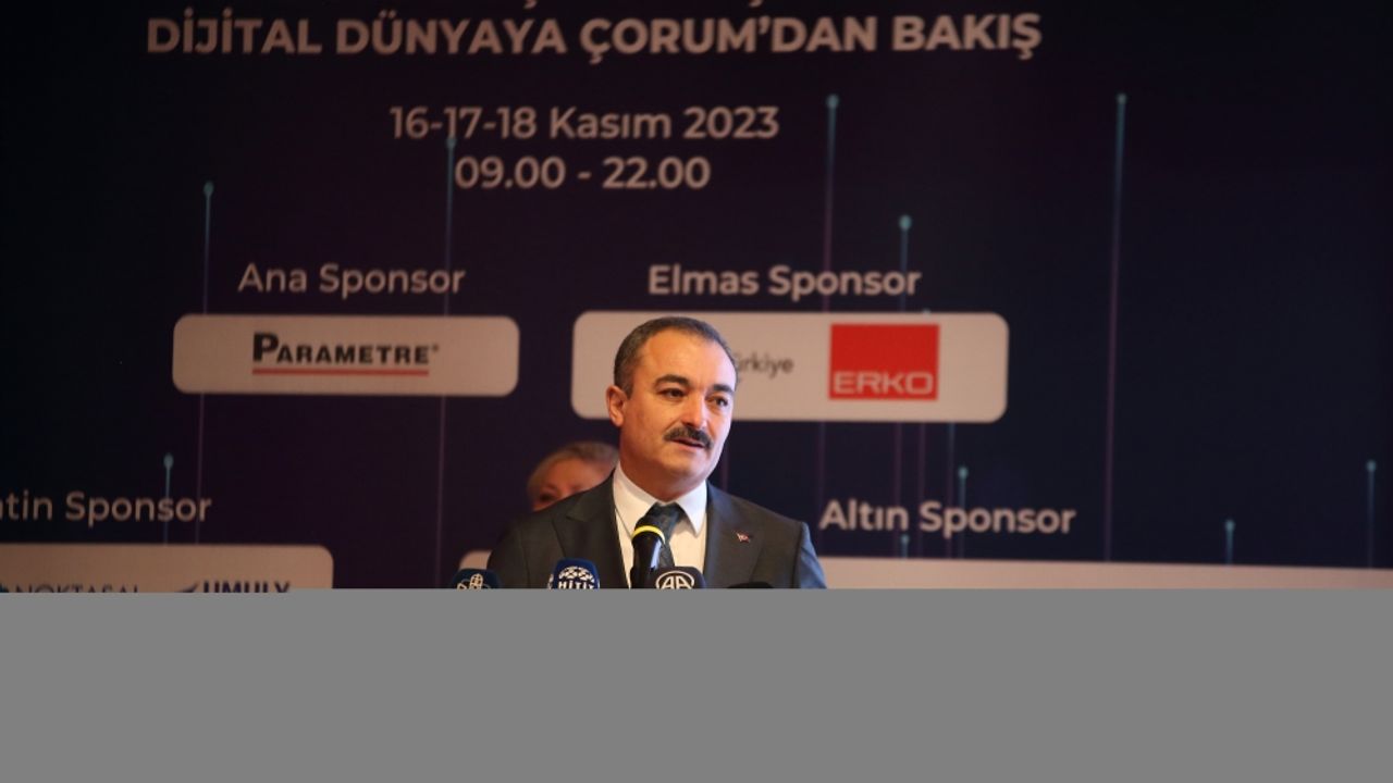 Sanayi ve Teknoloji Bakan Yardımcısı Zekeriya Coştu, Çorum'da konuştu:
