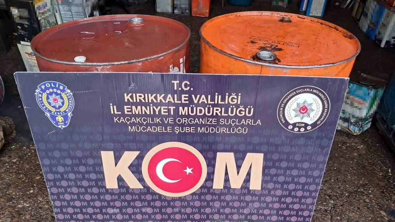 Kırıkkale’de 350 litre kaçak akaryakıt ele geçirildi: 1 gözaltı