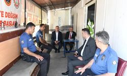 Amasya'da protokol üyelerinden görevi başındaki kamu personeline ziyaret