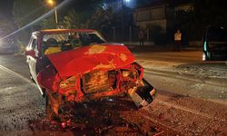 Bolu'da iki otomobilin çarpıştığı kazada 2 kişi yaralandı
