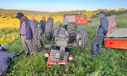 Kastamonu'da devrilen traktörün sürücüsü öldü