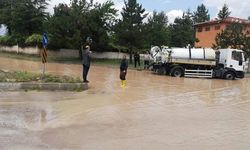 Alaca'da sel felaketi: Dereler taştı, tarım arazileri zarar gördü