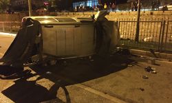 DENİZLİ - Devrilen hafif ticari araçtaki 1 kişi öldü 2 kişi yaralandı