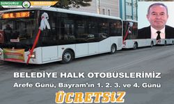 Arefe ve bayramda halk otobüsleri ücretsiz