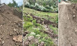 Çorum'da şiddetli yağışın etkileri: Gülderesi köyünde toprak kayması