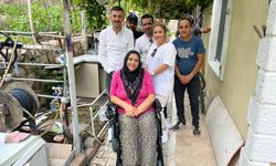 Bedensel engelli kadının akülü tekerlekli sandalye isteği yerine getirildi