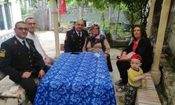 Erfelek'te şehit aileleri ve gaziler ziyaret edildi
