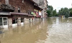 GÜNCELLEME - Bartın Irmağı sağanak nedeniyle taştı, iş yerleri su altında kaldı