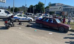 Karabük'te otomobille çarpışan motosikletin sürücüsü yaralandı