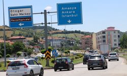 Kurban Bayramı tatili dönüşü Samsun-Ankara kara yolunda yoğunluk yaşanıyor