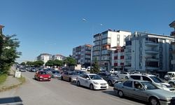 Samsun'da bayram tatili dönüşü trafik yoğunluğu yaşanıyor