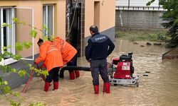 Çorum'da şiddetli yağış: 39 ev ve işyeri su altında kaldı