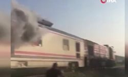 Faciadan dönüldü: Denizli'de yolcu treninde yangın paniği