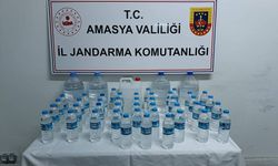 Amasya'da 44 litre sahte içki ele geçirildi