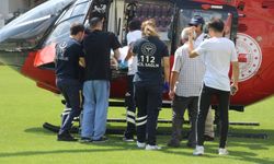 Amasya'da doğum sonrası rahatsızlanan kadın ambulans helikopterle Samsun'a sevk edildi