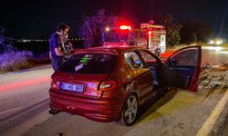 Amasya'da elektrik direğine çarpan otomobildeki 3 kişi yaralandı