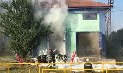 Bolu'da elektrik trafosunda çıkan yangın söndürüldü