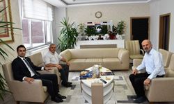 Ladik Belediye Başkan'ı Topal'a Kaymakamdan Orhan'dan ziyaret