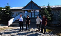 Ladik Belediyesi Akdağ'daki kafeyi bakıma aldı