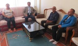 Merzifon Kaymakamı Güldoğan, şehit ailesi ve gaziyi ziyaret etti