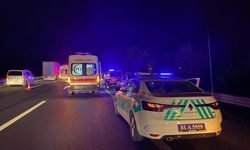 DÜZCE - Anadolu Otoyolu'nda tıra çarpan minibüsteki 20 kişi yaralandı 1 kişi öldü