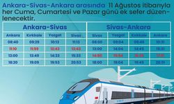 Ankara-Sivas YHT hattına ilave seferler geliyor!