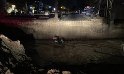 Bolu'da köprü inşaat alanına düşen motokurye yaralandı