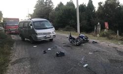 Bolu'da minibüsle çarpışan motosikletin sürücüsü öldü