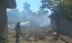 Osmancık'ta korkutan yangın: Evin bahçesinde alevler yükseldi!