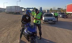 Amasya'da jandarmadan motosiklet denetimi
