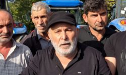 Samsun'da çeltik üreticileri TMO önünde basın açıklaması yaptı