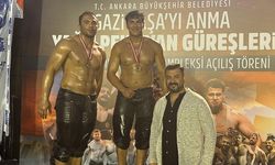 Çorum'un genç yeteneği Eren Kalkan, Gazipaşa Yağlı Güreşlerinde şampiyon oldu!