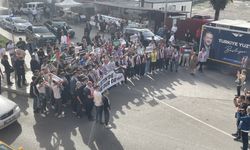 AK Parti'li gençler Zonguldak, Karabük ve Düzce'de  İsrail'in saldırılarını protesto etti