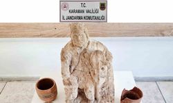 Karaman’da 9 çalıntı motosiklet ve tarihi eserler ele geçirildi