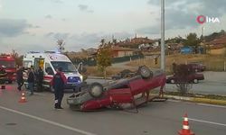 Çorum'da korkutan kaza: Otomobil takla attı, aynı aileden 5 kişi yaralandı