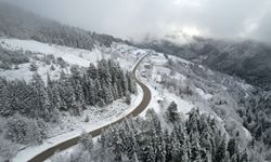 Kastamonu'nun yüksek kesimlerinde kar etkili oldu