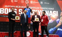 Mustafa Bilir Büyük Erkekler Türkiye Ferdi Boks Şampiyonası Samsun'da sona erdi