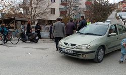 Tosya'da otomobil ile çarpışan motosikletin sürücüsü yaralandı