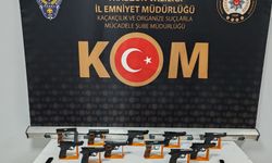 Trabzon'da 11 ruhsatsız tabanca ele geçirildi