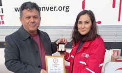 40'ıncı kez kan bağışında bulunan Çorumlu vatandaşa altın madalya