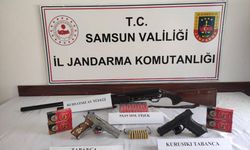 Samsun'da ruhsatsız silah bulunduran 3 kişi yakalandı