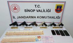 Sinop'ta silah kaçakçılığı operasyonunda 5 zanlı yakalandı