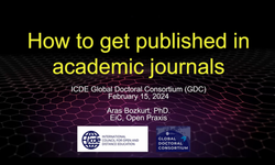 AÖF akademisyeni ICDE Global Doktora Konsorsiyumu’nda akademik yayıncılık sürecini anlattı