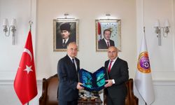 Azerbaycan Kars Başkonsolosu Guliyev'den Ordu Valisi Erol'a ziyaret