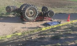 Devrilen traktörün altına kalan şahıs hayatını kaybetti