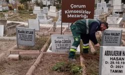 Çorum'da mezarlıklar bayram ziyaretleri için hazırlanıyor