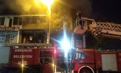 Osmancık'ta köfteci dükkanında yangın!