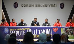 Ampute Milli Futbol Takımı, Çorum'da gençlerle tecrübelerini paylaştı