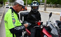 Gümüşhacıköy'de motosikletlere yönelik denetim yapıldı